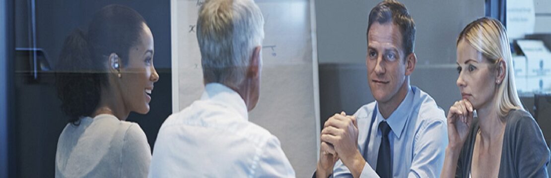 A group of businesspeople having a meeting